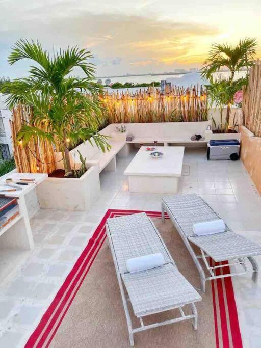 Rooftop Penthouse 3 Bedrooms, Sleeps 8! Cancún Exterior foto